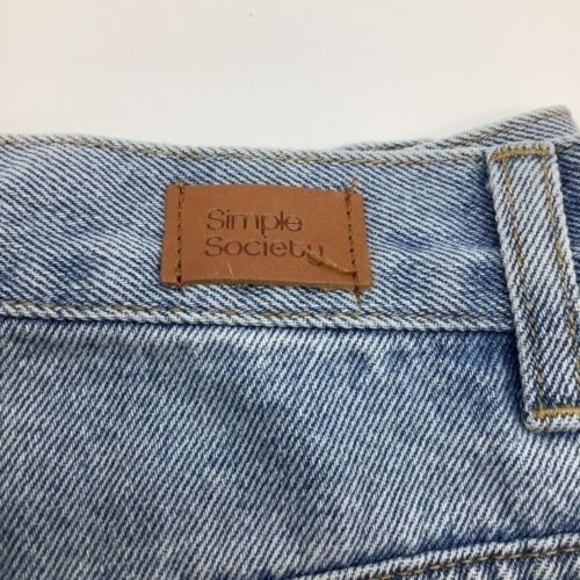 Simple Society Womens Roll Cuff Balloon Jeans Blue Size 11 NWT‎ - Picture 4 of 10